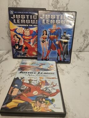 3 DC Comics Justice League DVD's